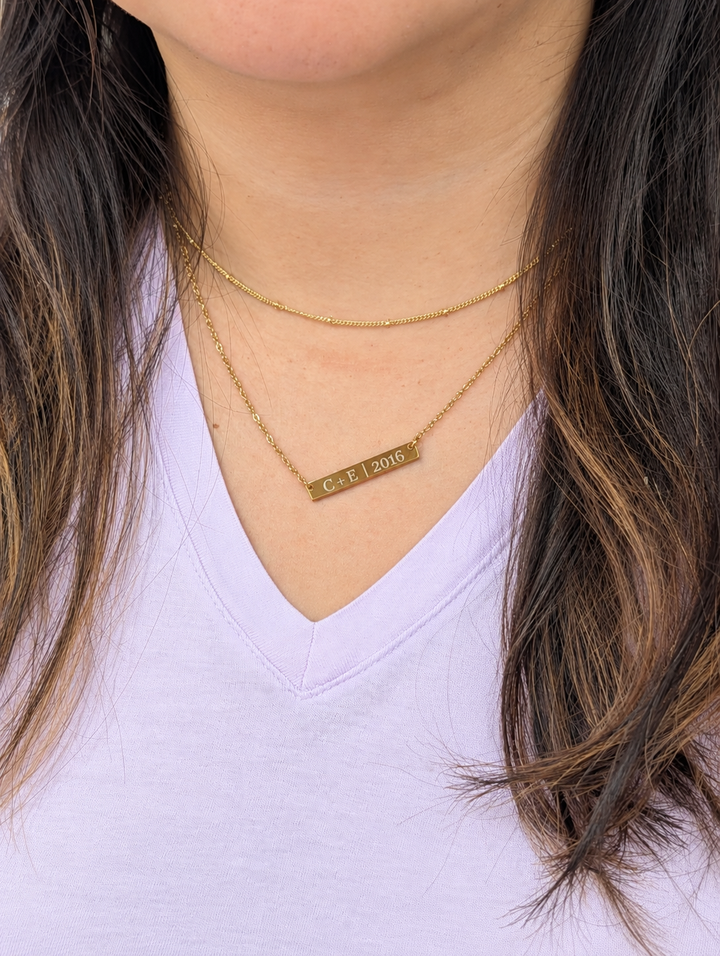 Personalized Bar Necklace