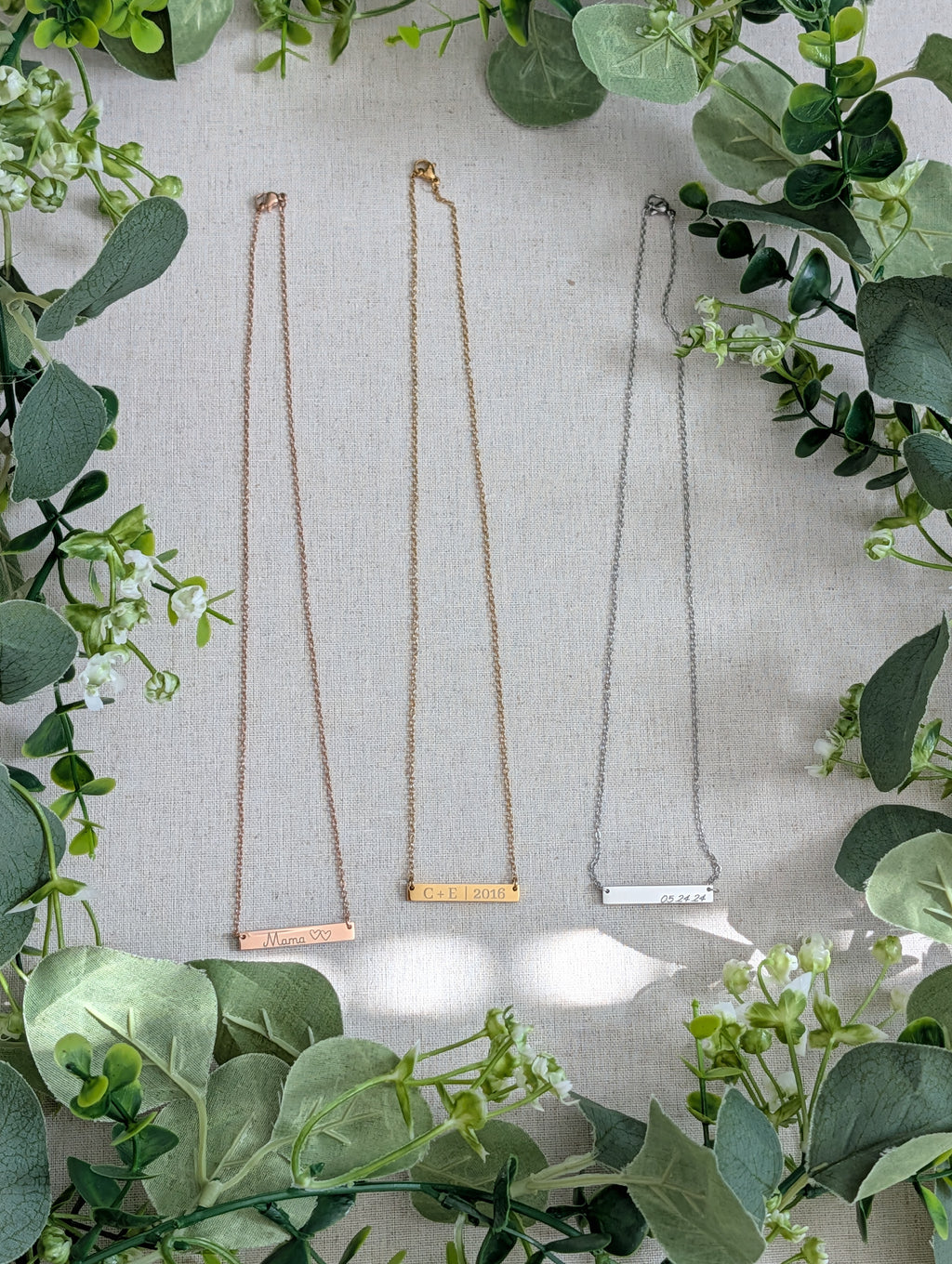Personalized Bar Necklace