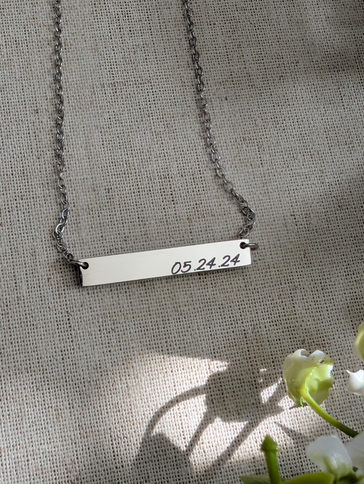 Personalized Bar Necklace