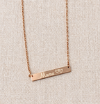 Personalized Bar Necklace