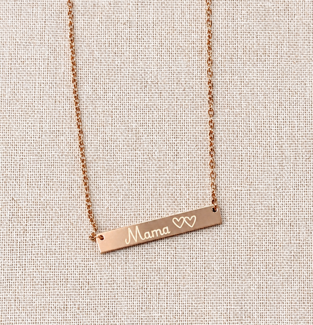 Personalized Bar Necklace