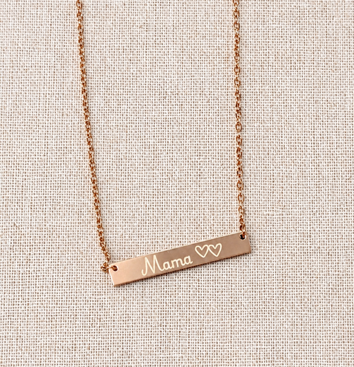 Personalized Bar Necklace